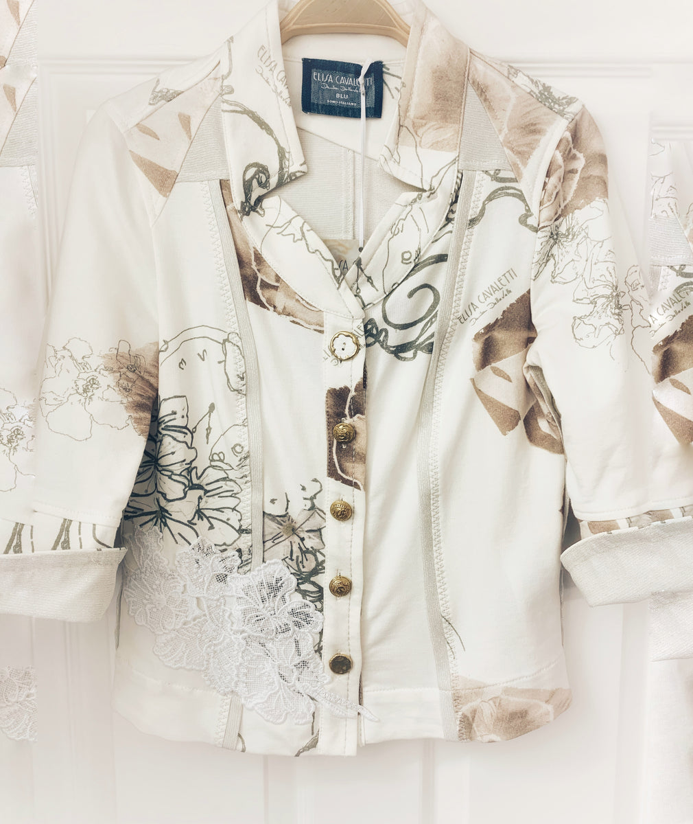 Elisa Cavaletti Embellished Fitted Style Jacket