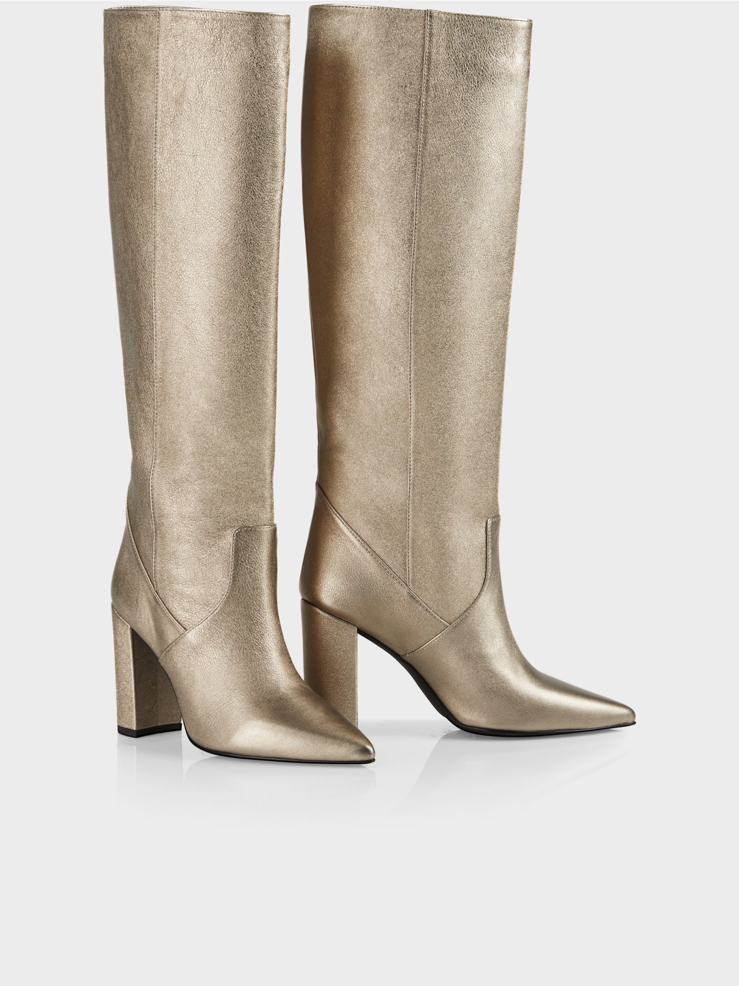 Shiny Soft All Leather Boots