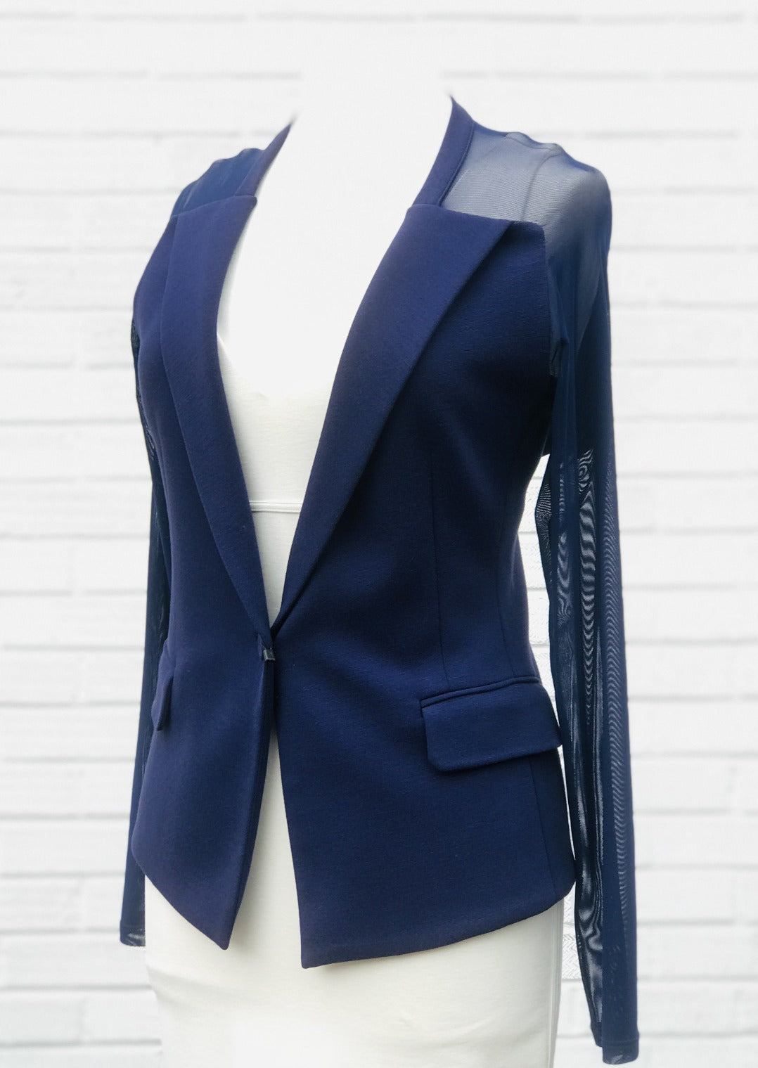 Isabel De Pedro blazer with mesh long sleeves