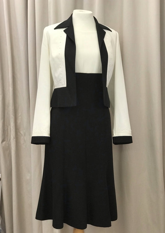 Condici monochrome dress with white bolero - Online exclusive promo price - Lucindas on-line