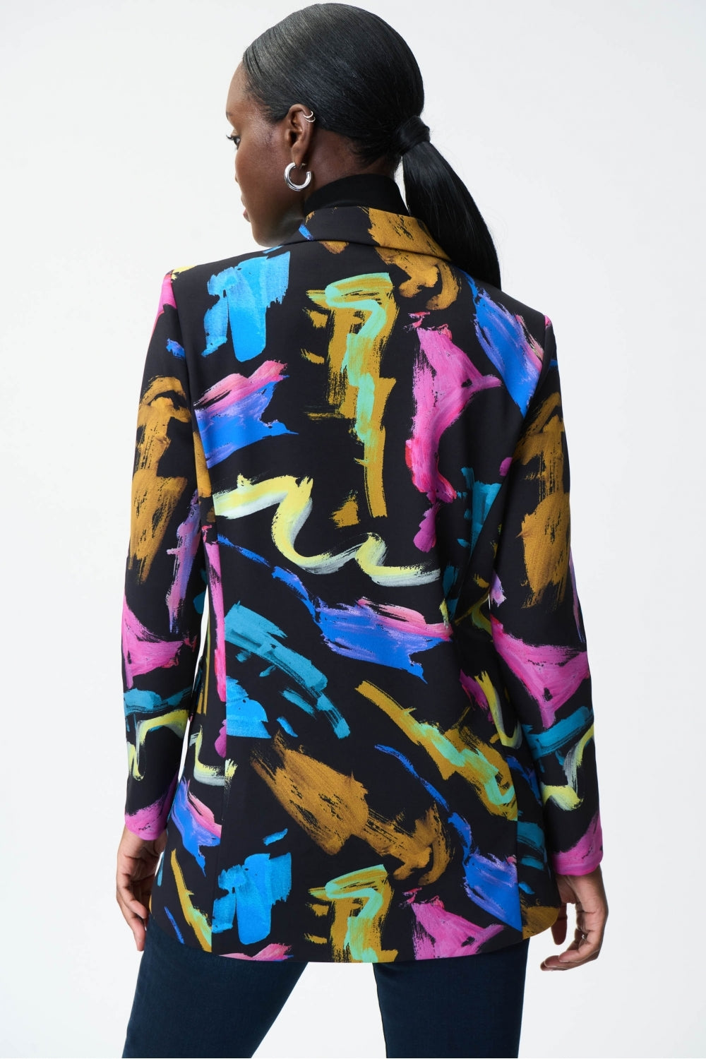 Joseph Ribkoff single-breasted Abstract Print Blazer