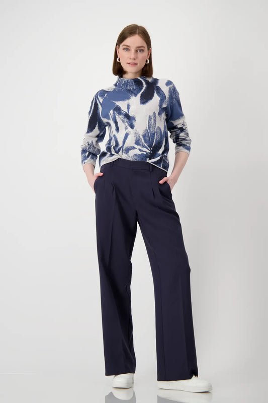 Floral Pattern Cotton Jumper 807976