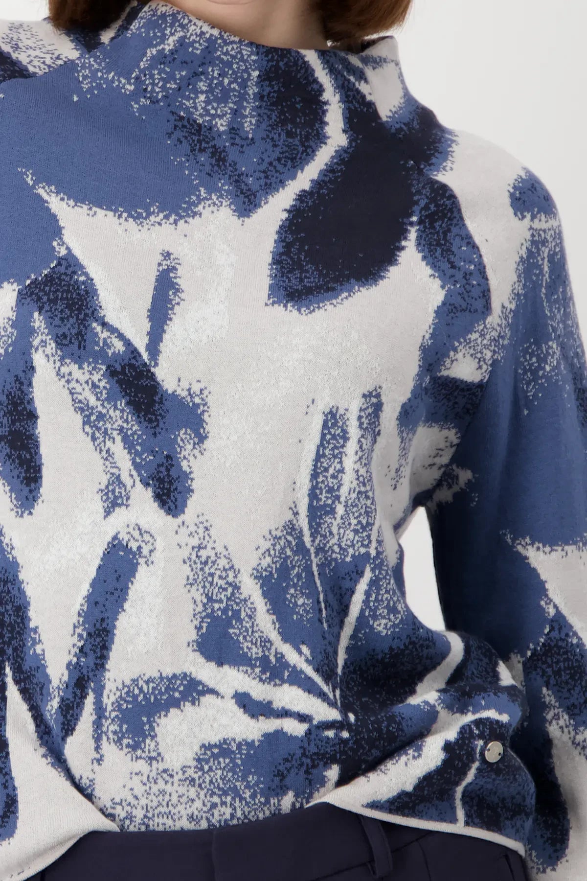 Floral Pattern Cotton Jumper 807976
