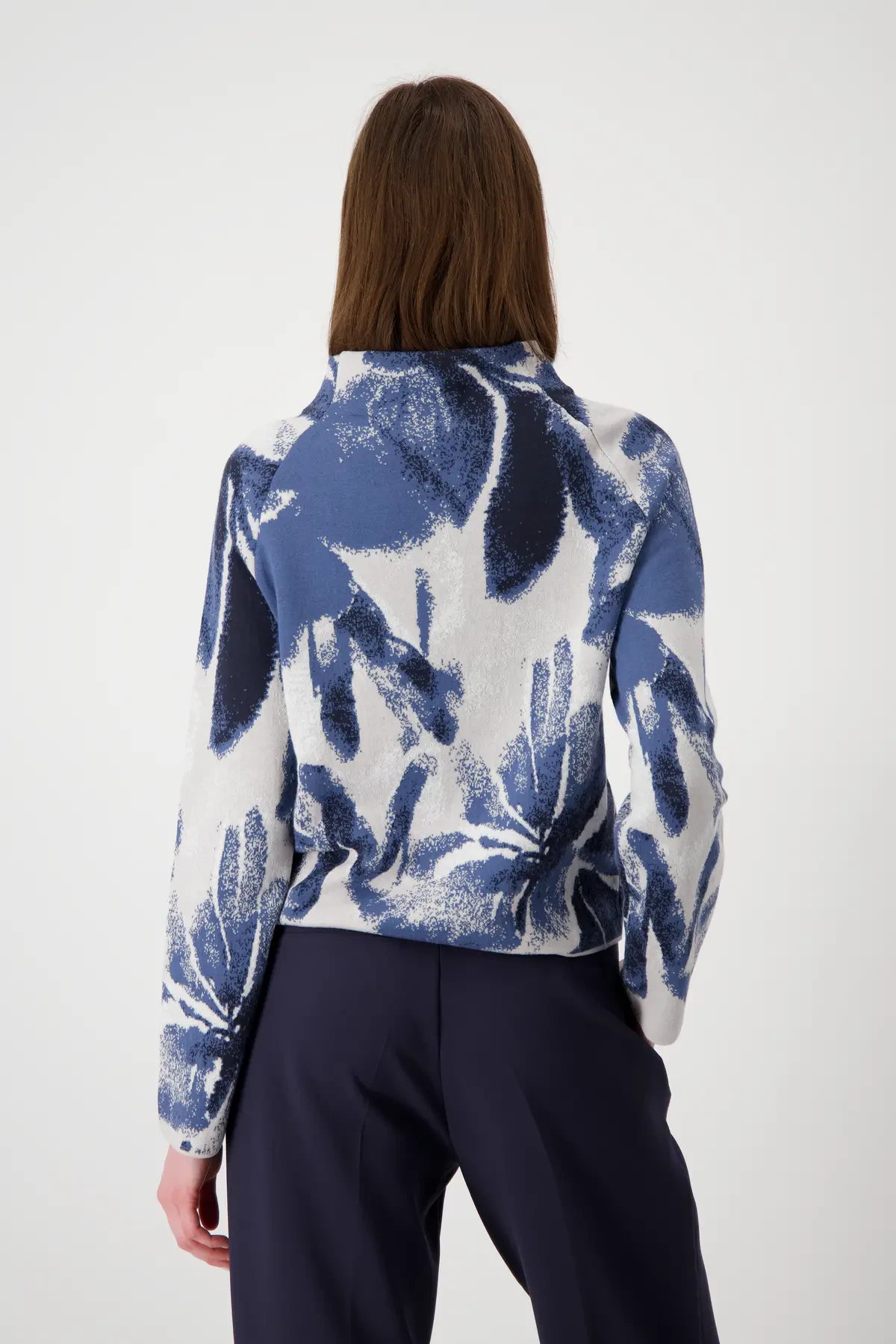 Floral Pattern Cotton Jumper 807976