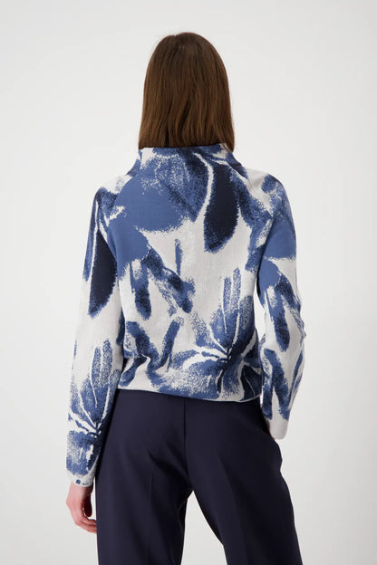 Floral Pattern Cotton Jumper 807976