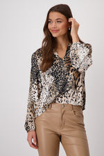 Load image into Gallery viewer, Leopard Pattern Blouse 409419

