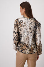 Load image into Gallery viewer, Leopard Pattern Blouse 409419
