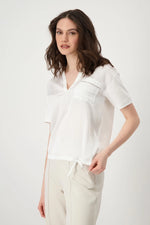 Load image into Gallery viewer, T-shirt with Decorative Pocket 409368
