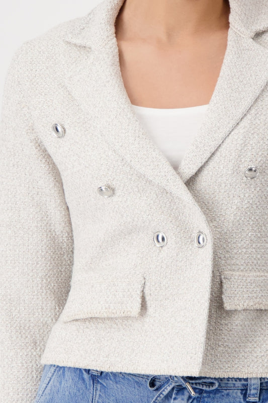 Tweed Knit Blazer 409479