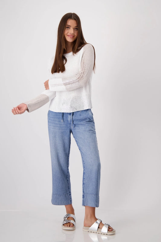 Colour-block Knit Jumper 409302