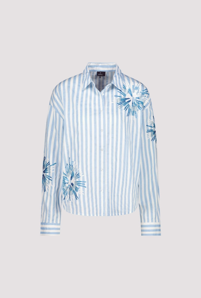 Striped Blouse with Sequins 409145