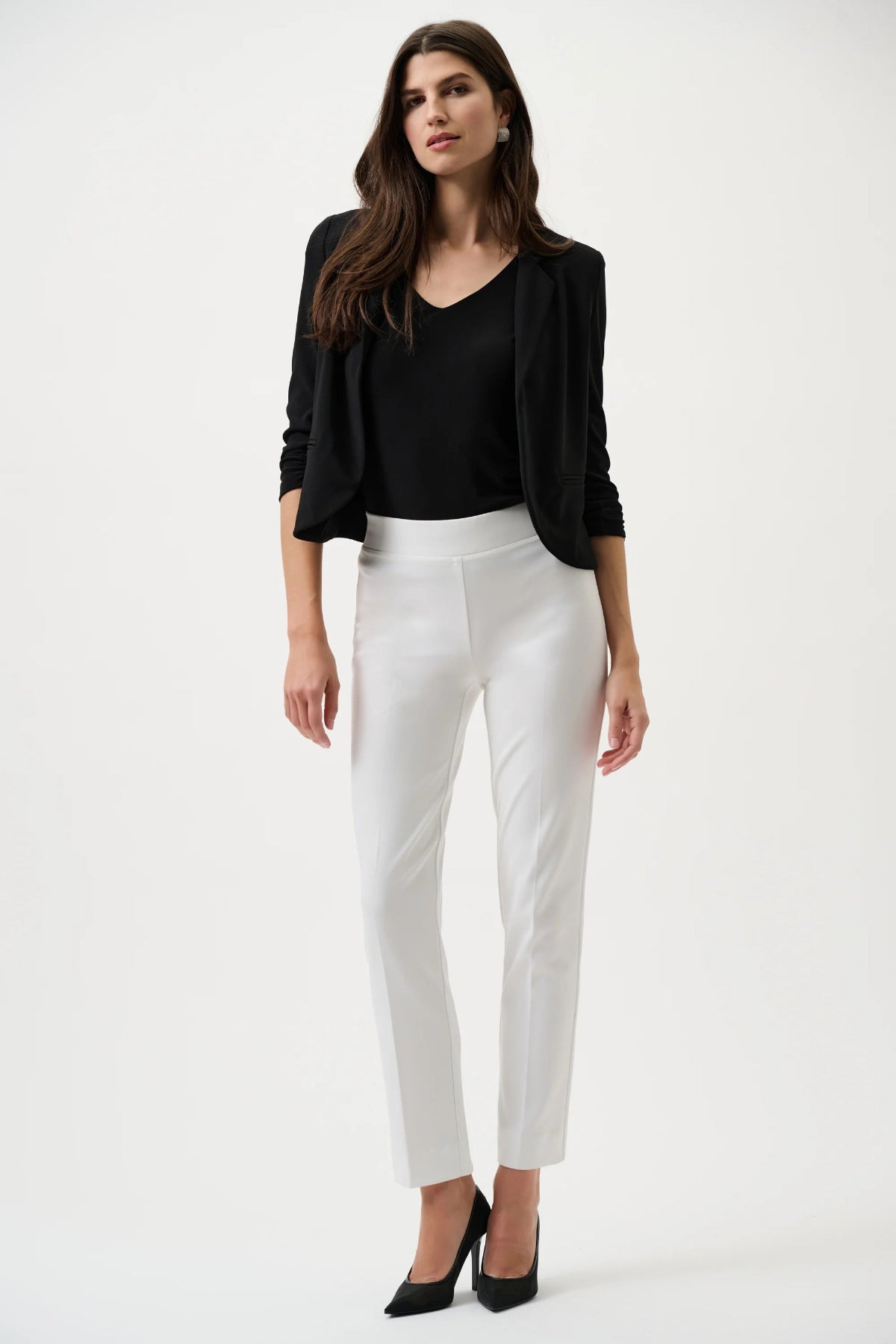 Joseph Ribkoff Offwhite Classic Straight Trouser