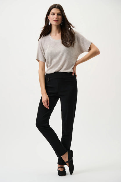 Joseph Ribkoff Black Classic Tailored Slim Trouser