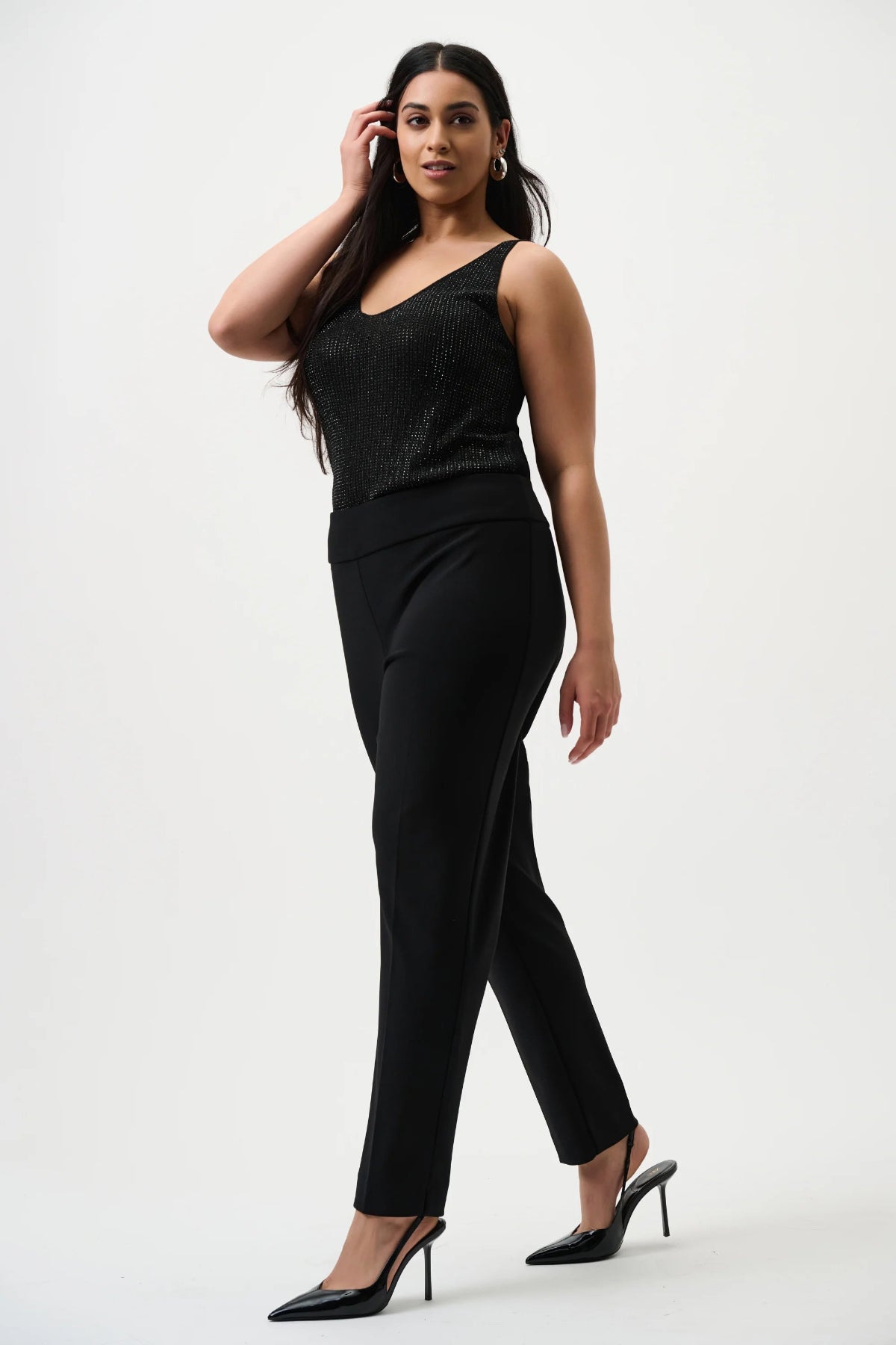 Joseph Ribkoff Black Classic Tailored Slim Trouser