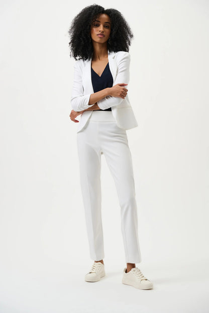 Joseph Ribkoff Off-white Classic Tailored Slim Trouser