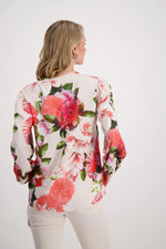 Load image into Gallery viewer, Botanical Print Tunic Top 408541
