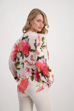 Load image into Gallery viewer, Botanical Print Tunic Top 408541
