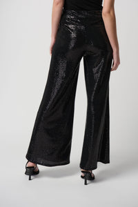 Novelty Knit Sparkly Wide Leg Pull-On Trousers 234239