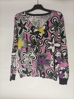 Load image into Gallery viewer, Vibrant Floral V Neck Print Jumper DW102
