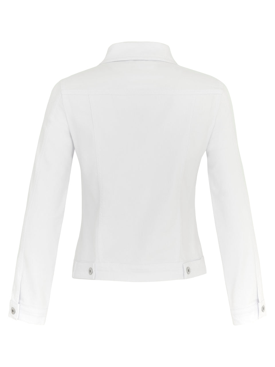 White Denim Jacket with Rhinestones 24203