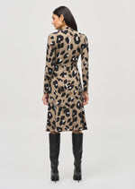 Load image into Gallery viewer, Animal Print Wrap Dress 243173
