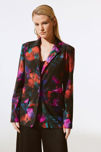 Floral Print Straight Blazer 243723