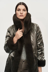 Reversible Faux Fur Coat 243904