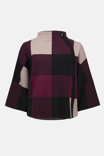 Checked Jacquard Knitted Jumper