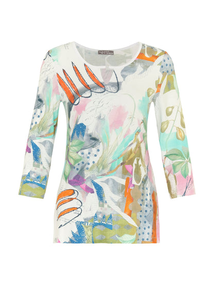 Pastel Coloured Printed Top 24602