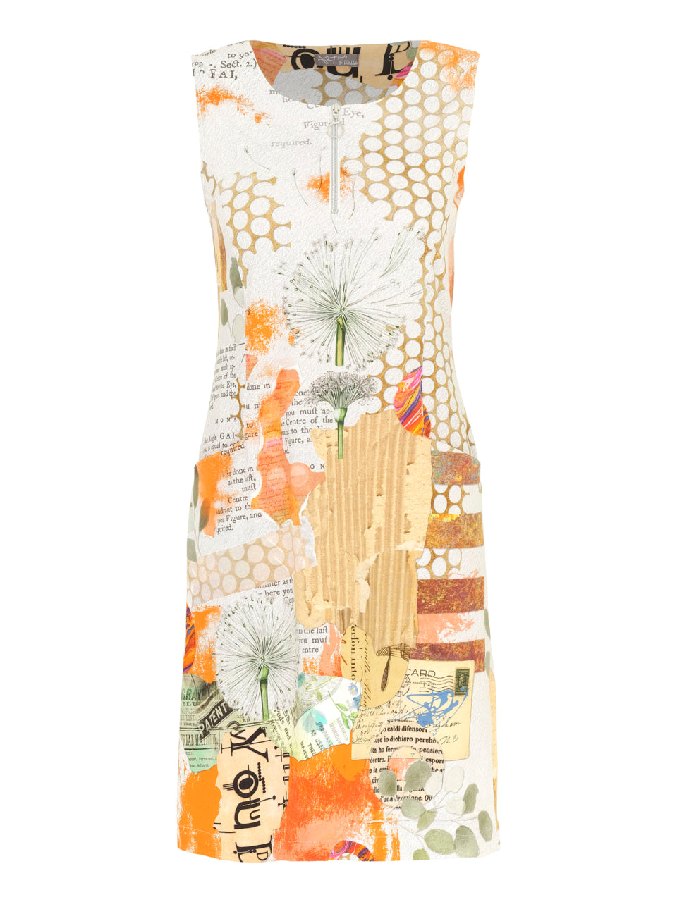 Sleeveless Abstract Print Dress 24714