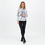 Load image into Gallery viewer, Light Grey Patterned Zip Jacket J3579
