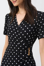 Load image into Gallery viewer, Dot Print Wrap Culotte Jumpsuit 251008
