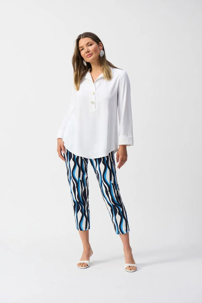 Straight Top With Button Detail 251079