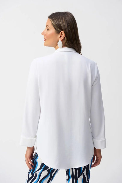 Straight Top With Button Detail 251079