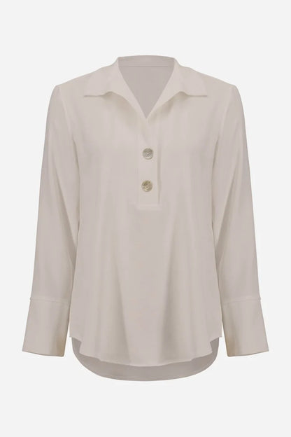 Straight Top With Button Detail 251079