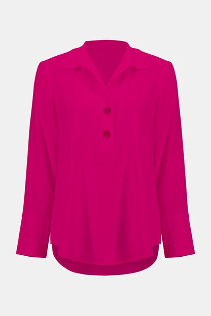 Straight Top With Button Detail 251079