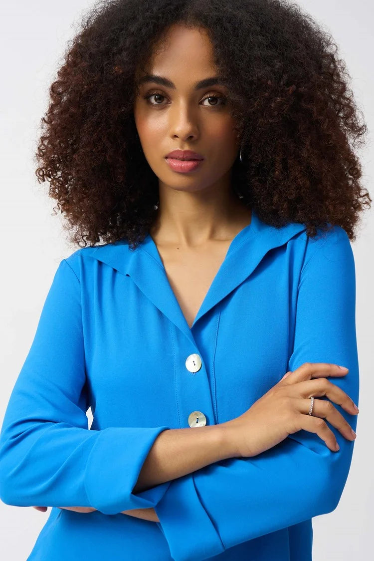 Straight Top With Button Detail 251079