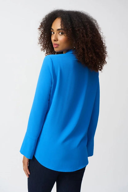 Straight Top With Button Detail 251079