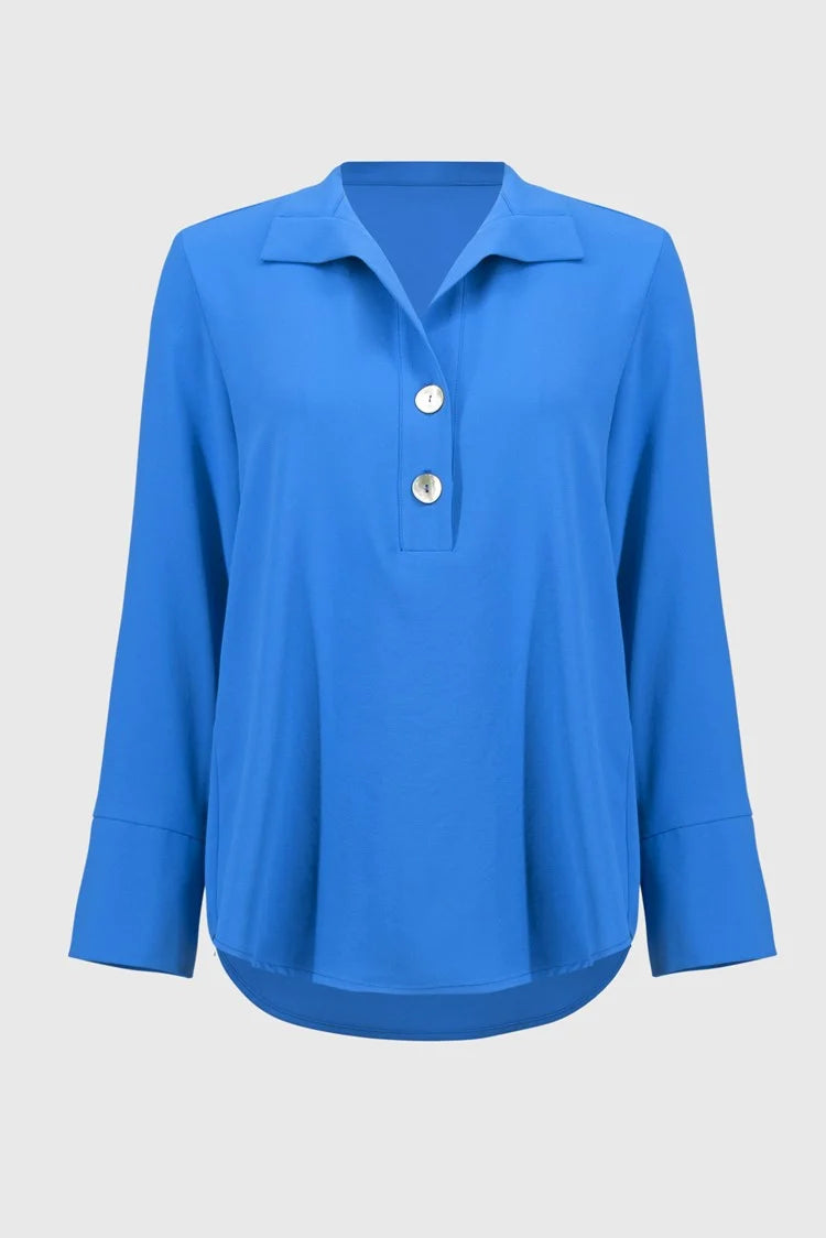 Straight Top With Button Detail 251079