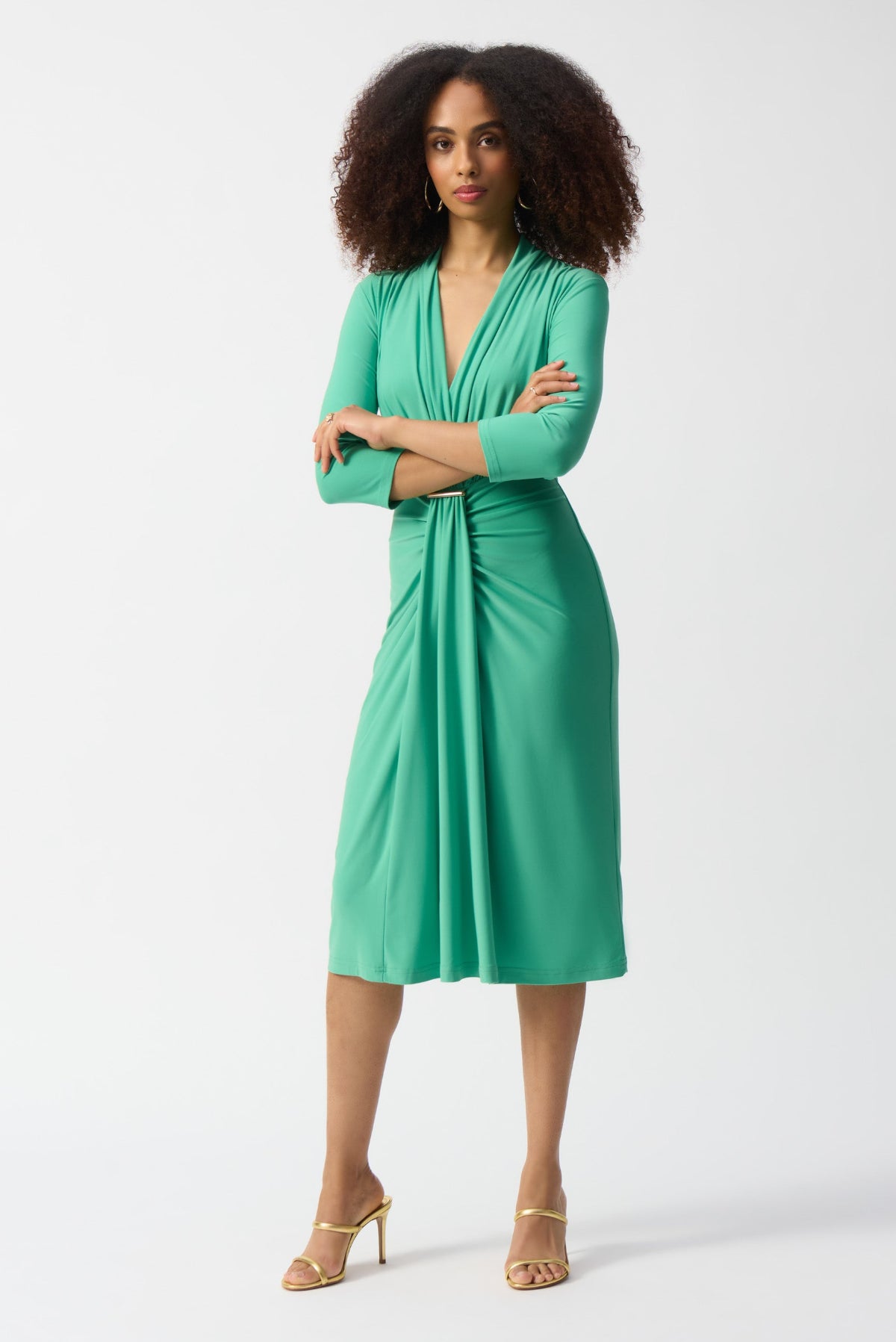 Draped Wrap Dress 251275