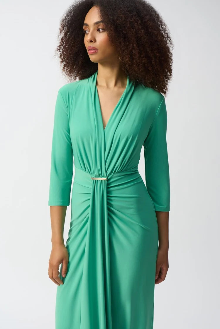 Draped Wrap Dress 251275