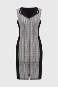 Geometric Print Sheath Dress 251292