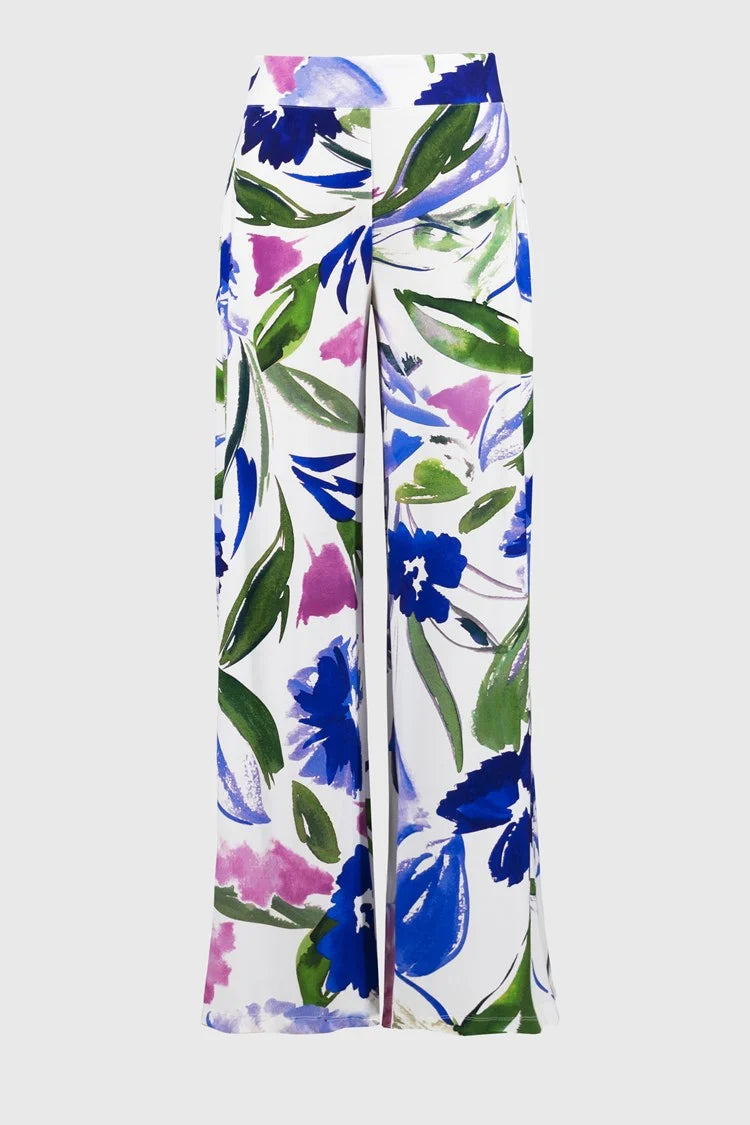 Floral Print Wide Leg Pants 251770