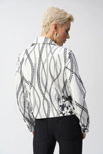 Load image into Gallery viewer, Faux Suede Floral Print Jacket 251910
