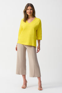 Yellow Jacquard Knit Jumper 251923