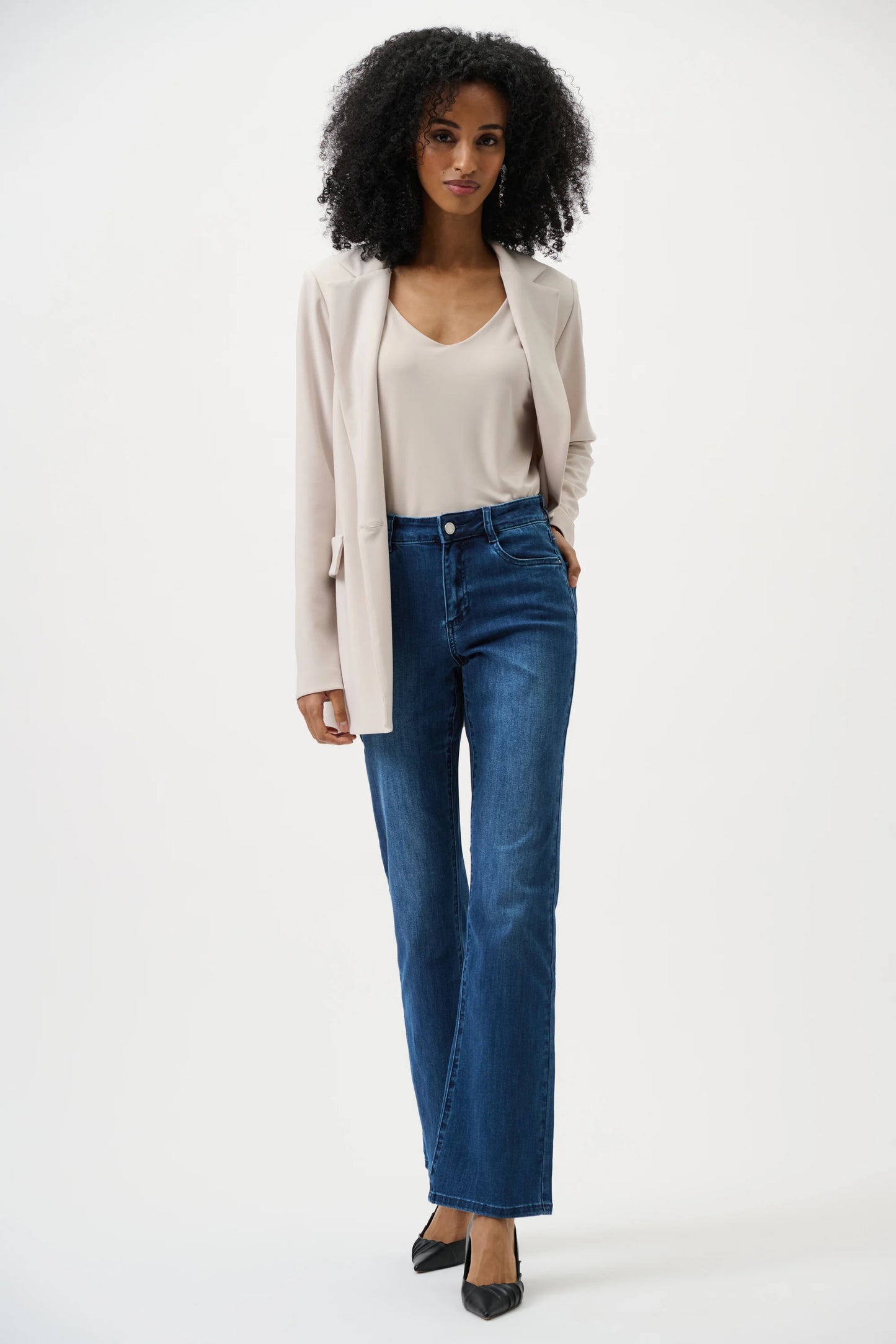 Medium Blue Brooke Classic Bootcut Stretch Jeans - Lucindas on-line