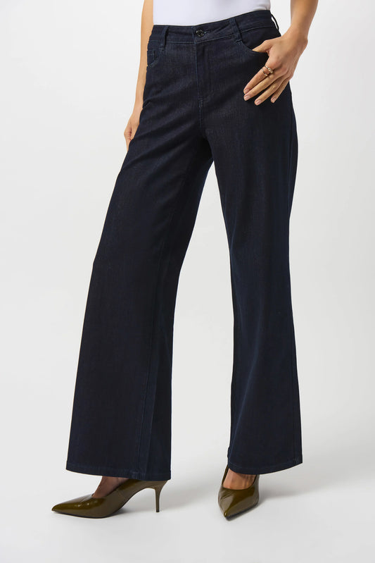 Goldie Classic Wide-Leg Stretch Jeans