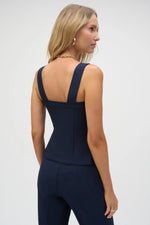 Load image into Gallery viewer, Lux Twill Bustier Fitted Top 252225
