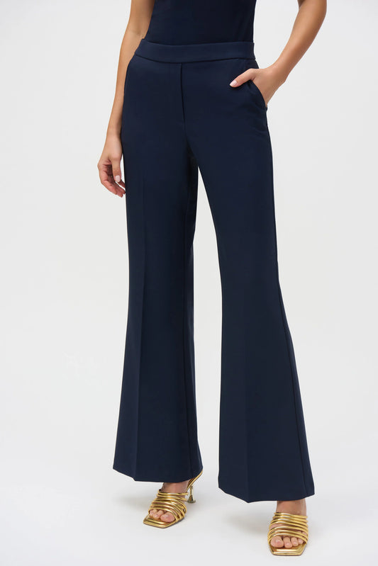 Joseph Ribkoff Lux Twill Flared Pull-On Trousers 252226