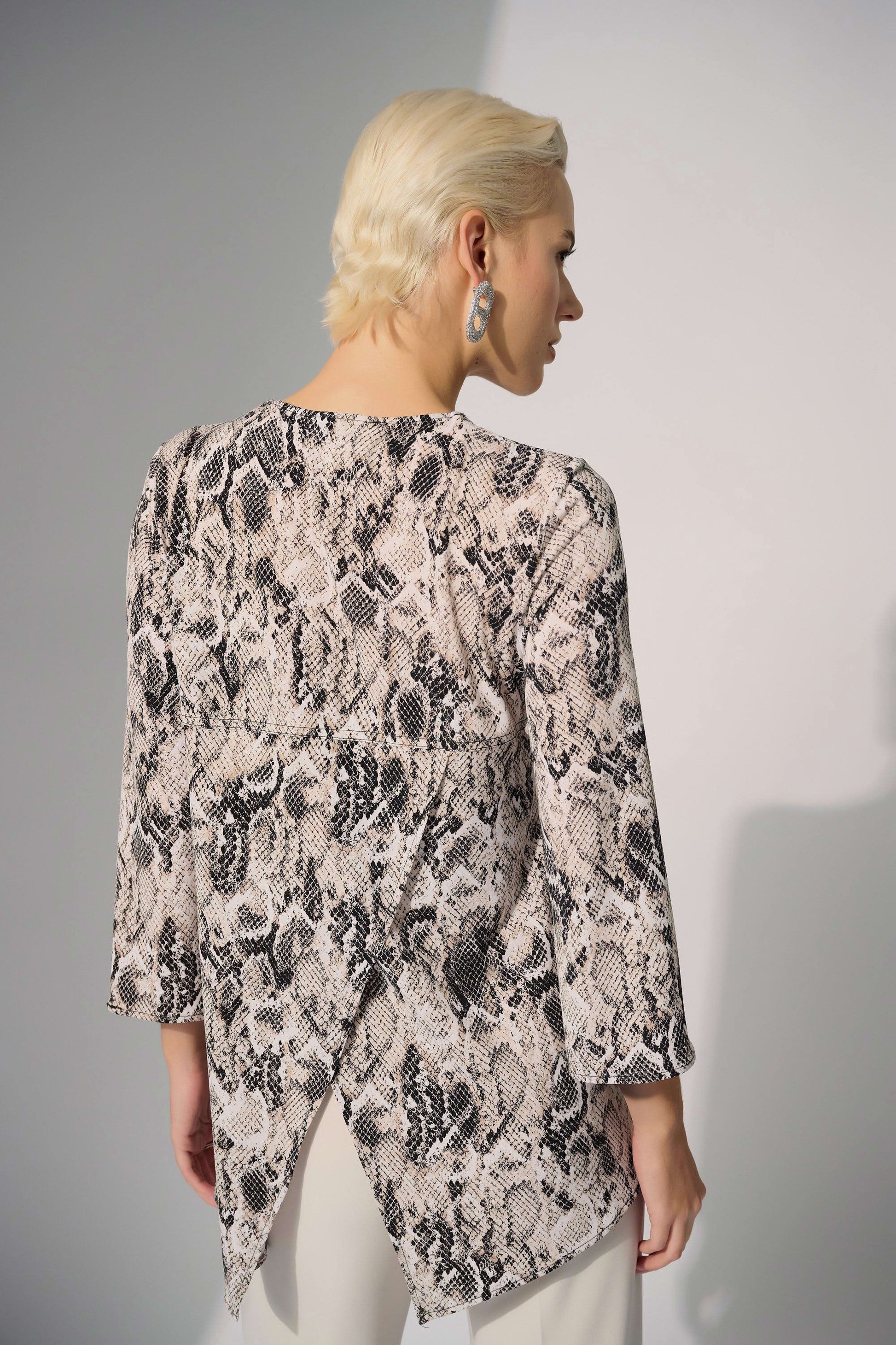 Joseph Ribkoff Python Print Fit and Flare Tunic 252242
